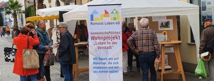 Infostand von RemstalLeben eG m 24.10.2022